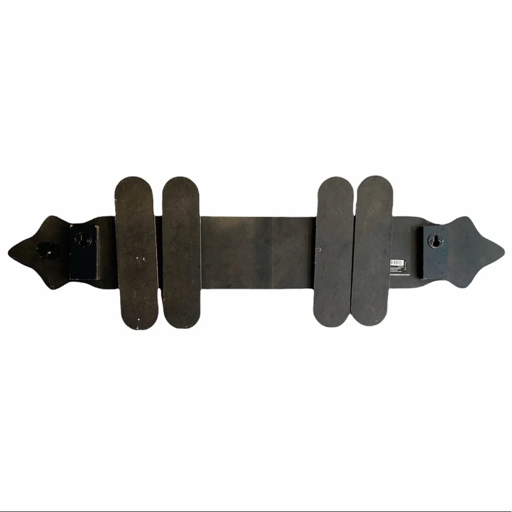 Bazaar Concepts Moroccan Inspired COLORFUL BELT & LATCHES WOOD WALL Hooks